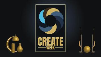 Welcome to Create Week, Innovation Starts Here Welcome to Create Week vector