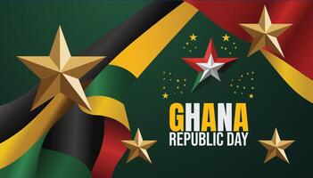 Republic Day Ghana, A Tribute to Independence and Unity vector