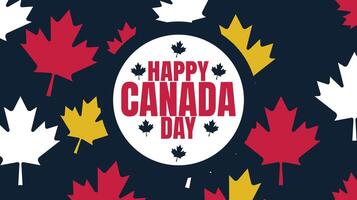 Celebrate Unity and Pride on Canada Day design templet vector