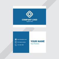 Dark Blue Block Card vector