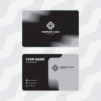 Dark Gray Gradient Card vector
