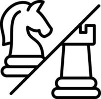 Icon chess pieces complex ideas about strategy games, choices, comparisons, or business competition in various domains vector