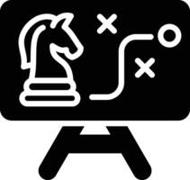 Icon chess knight pawn icon universally symbolizes strategy, maneuvering and tactical thinking. vector