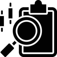 icon an in-depth review and analysis of information contained in a report or concept document of an audit vector