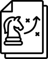 A chess icon with an upward arrow on the background of a document file indicates growth, progress, improvement, or achievement vector