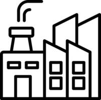 icon showing an essential element of an industrial and factory complex vector