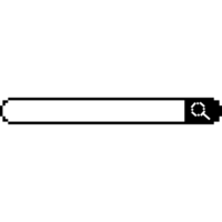 Pixel search bar interface retro UI element png