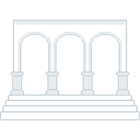 Pixel art Roman columns with staircase, Ancient Greek And Roman Temple Columns Illustration, Roman Architecture png