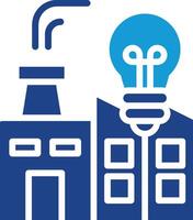 Icons depicting energy concepts such as the development of energy-efficient technologies, innovation, or utilities vector