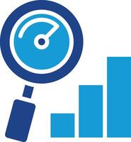 The work analysis icon combines two common elements related to data analysis vector