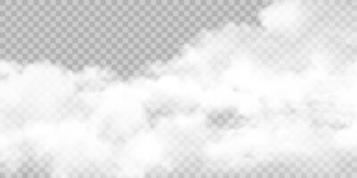 Realistic texture of fog, smog special effect vector