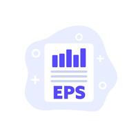 EPS icon, Earnings per share vector