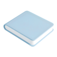 Light blue book icon isolated on transparent background png