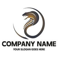 a snake logo design for a company name vector
