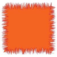 Bright Orange Jagged Block vector
