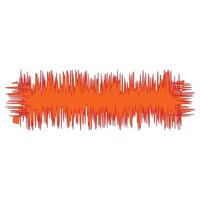 Hairy Heat Texture Frame vector