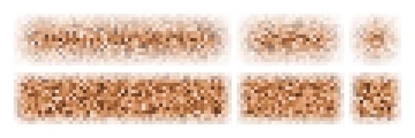 Abstract pixelated texture designs vector