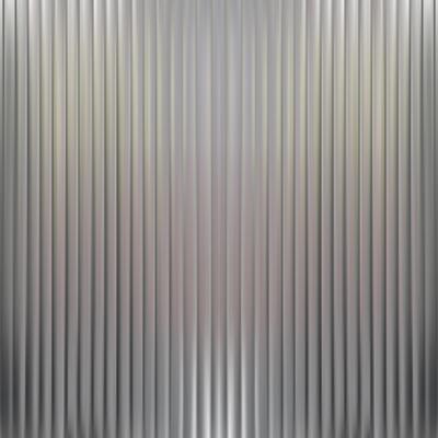 Holograph glass texture background. Reed flute pattern effect. Laser ripple abstract line ribbed 3d gradient. Silver frosty reflect striations. Light corrugated transparent window iridescent wall