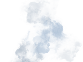 light blue cloud fluffling and streaming on background png