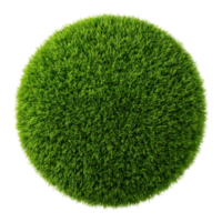 Lush Green Grass Sphere Perfect for Eco Friendly Designs and Nature Concepts png