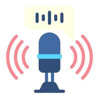 voice command icon for illustration vector