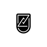 ZU or UZ Business Logo Designed for Visual Consistency vector