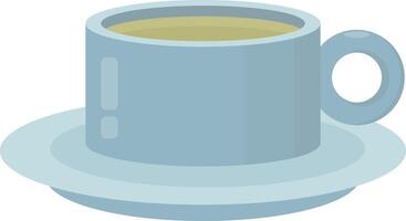 Blue Tea Cup vector