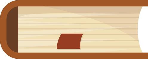 Single Open Book vector