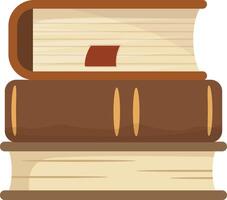 Brown Books Stack vector