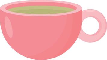 Pink Tea Cup vector