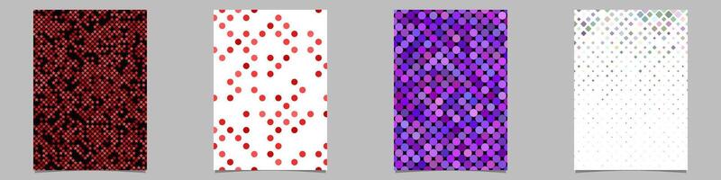 Abstract geometric brochure background collection vector