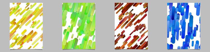Gradient stripe brochure, flyer background collection vector
