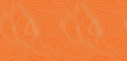 Abstract sushi pattern with vibrant orange background and white wave lines resembling raw salmon or tuna texture. Seamless illustration for restaurant decor or packaging. vector