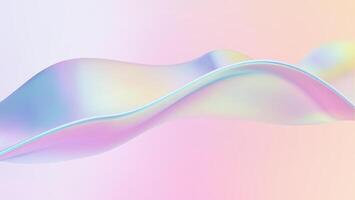 Pastel abstract wave design vector