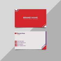 Clean professional business card template vector