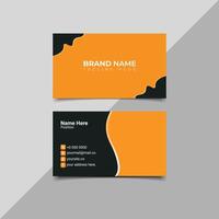 Corporate business card template vector