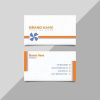 Clean Corporate business card design template vector