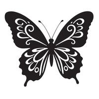 A Natural style butterfly silhouettes with nature inspired design elements vector