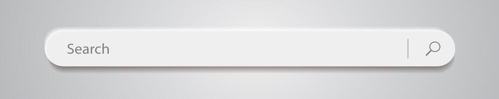 3d search bar Internet browser engine on gray background vector