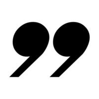 Quotation symbol flat style for design project vector