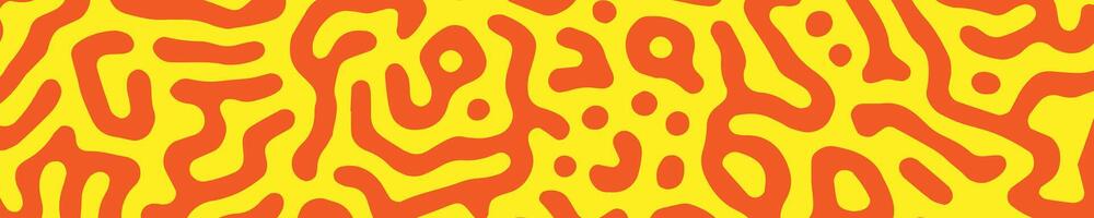 Turing banner yellow red color abstract style vector
