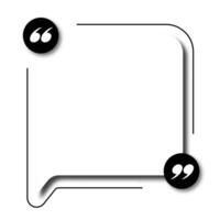 Bubble testimonial banner empty speech balloon for design project vector