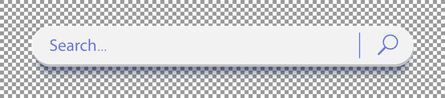 3d search bar Internet browser on checkered background vector