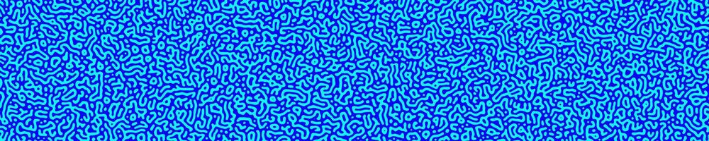 Turing banner blue color abstract style vector
