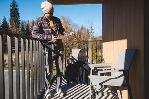 Tuning into nature through strings and strums. photo