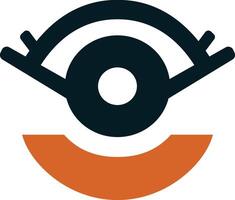 Abstract Eye Logo for Vision and Monitoring vector