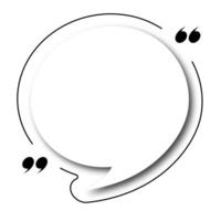 Bubble quote banner with copy space vector