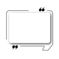 Bubble testimonial banner empty speech cloud vector