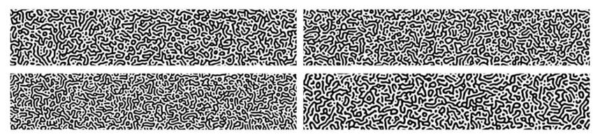 Turing background collection black color vector