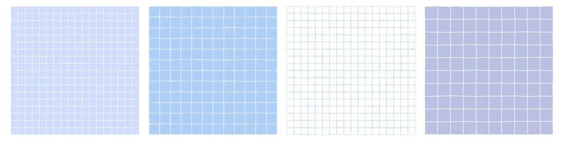 Geometric seamless pattern collection light grid vector